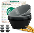 Wheat Straw Bowls 50 OZ, Reusable Unbreakable Large Cereal Bowls Soup Bowl Set by HOMIENLY