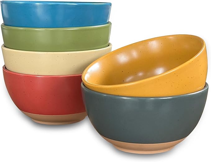 Mora Ceramic Artisan Matte Small Dessert Bowls - 16oz by MORA