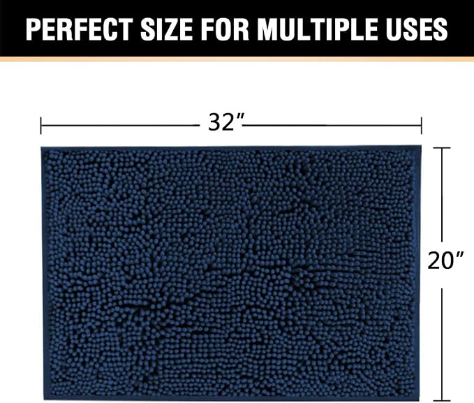 H.VERSAILTEX Navy Blue Bath Mats - Image 2