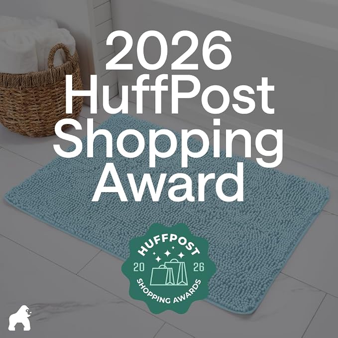 GORILLA GRIP Bath Rug Mat 36x24, Thick Soft Absorbent Chenille, Quick Dry - Image 6