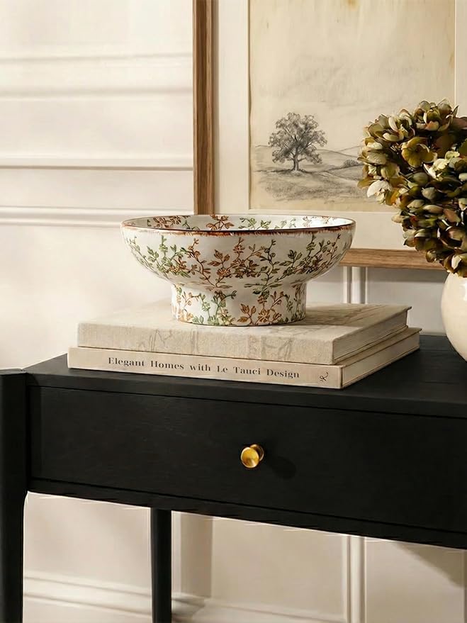 LE TAUCI 10" Ceramic Decorative Bowl, Key Bowl - Image 5