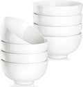 MALACASA Small White Ceramic Bowls Set of 8, 14 OZ Compact Dessert Bowls Rice by MALACASA