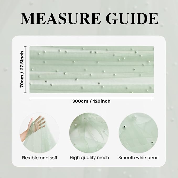 Artoid Mode Pearl Green Gauze Table Runner 120 Inch 10FT, Seasonal Sheer Dining - Image 7