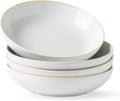 AmorArc 8.5'' Large Pasta Bowls, 36oz Stoneware Pasta Serving Bowls Set of 4 by AmorArc