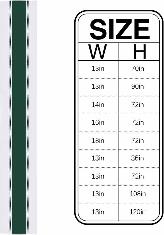 Green and White Stripes Table Runners, Farmhouse Table Runner Dresser Scarves - Image 6