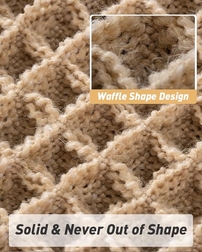 Upgraded Waffle Bath Mat Set of 2, Super Absorbent Non Slip Bath Mats - Image 5