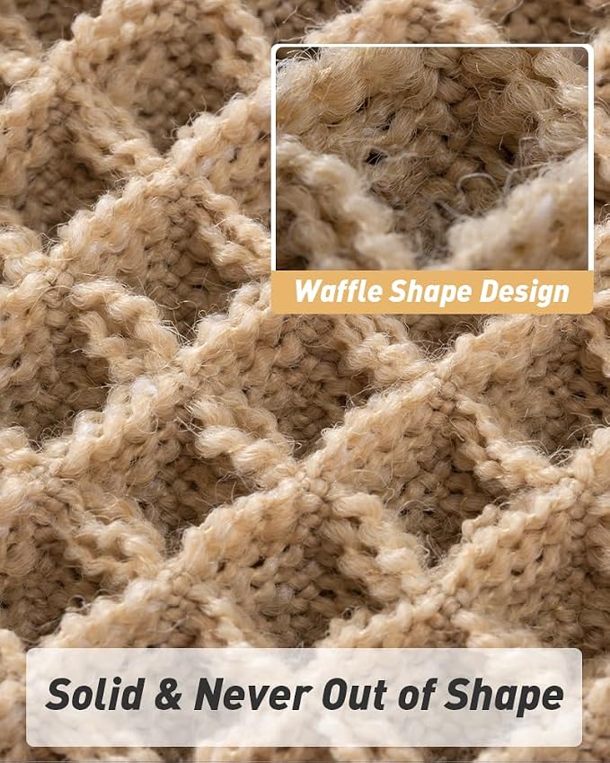 Upgraded Waffle Bath Mats Set of 2, Super Absorbent Non Slip Bath Mats - Image 5