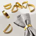 16 Pcs Gold Napkin Rings-Stainless Steel Napkin Rings | Metal Napkin Ring by Unknown