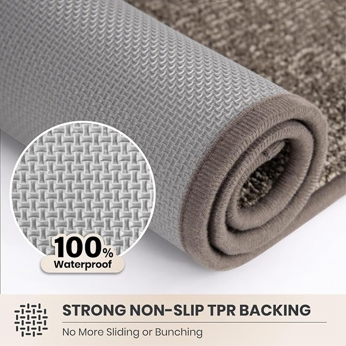 PURRUGS Dirt Trapping Door Mat 24" x 35.5", Non-Slip Machine Washable Entry Rug - Image 5