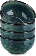 vancasso Starry 24oz Bowls for Soup, Ceramic Green bowls Set of 4 | Deep Bowls by vancasso