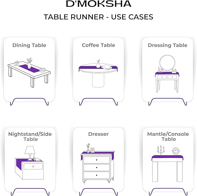 Classic Linen™ by D'Moksha Eden Green Table Runner 60 Inches, 100% Pure Linen - Image 5