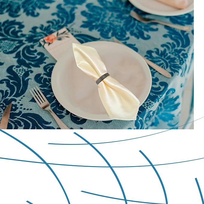 10 Pcs Black Napkin Rings - Image 4