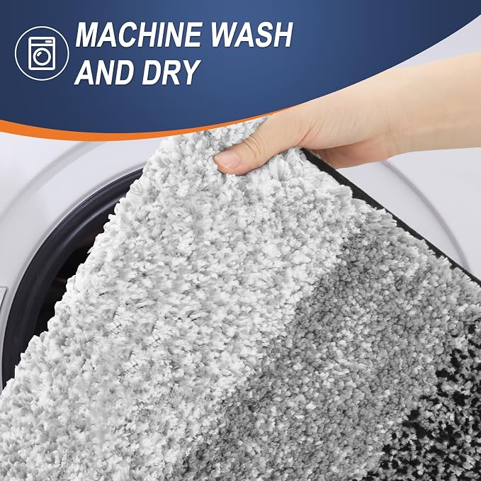 OLANLY Large Bathroom Rugs Mat 50x30, Extra Soft Absorbent Microfiber Bath Rugs - Image 5