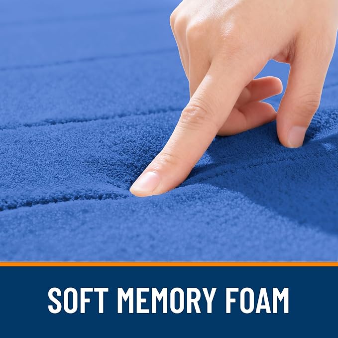 OLANLY Memory Foam Bath Mat 44x24, Super Soft Absorbent Bathroom Rugs, Quick Dry - Image 5