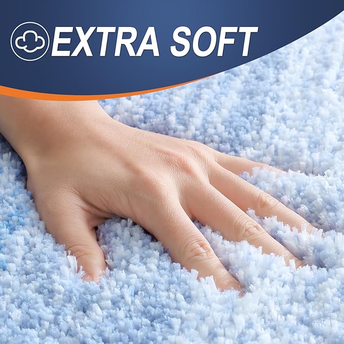 OLANLY Large Bathroom Rugs Mat 45x27, Extra Soft Absorbent Microfiber Bath Rugs - Image 3