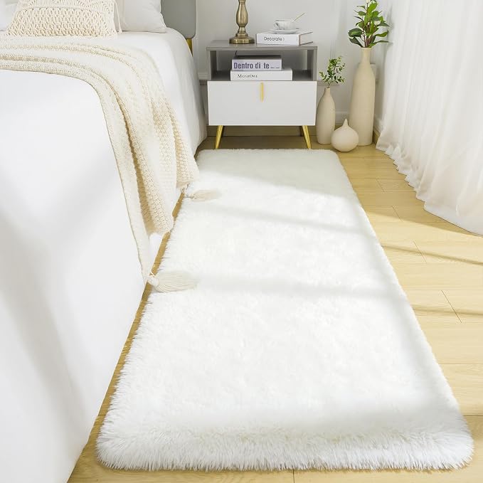 BENRON Soft Runner Rugs for Bedroom 2x6, Washable Long Runners for Hallway by BENRON