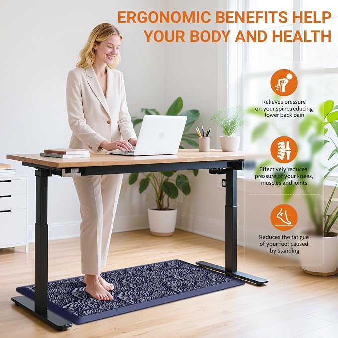 Mattitude Kitchen Mat, 17.3x39in Heavy Duty Ergonomic Comfort Foam Standing - Image 4