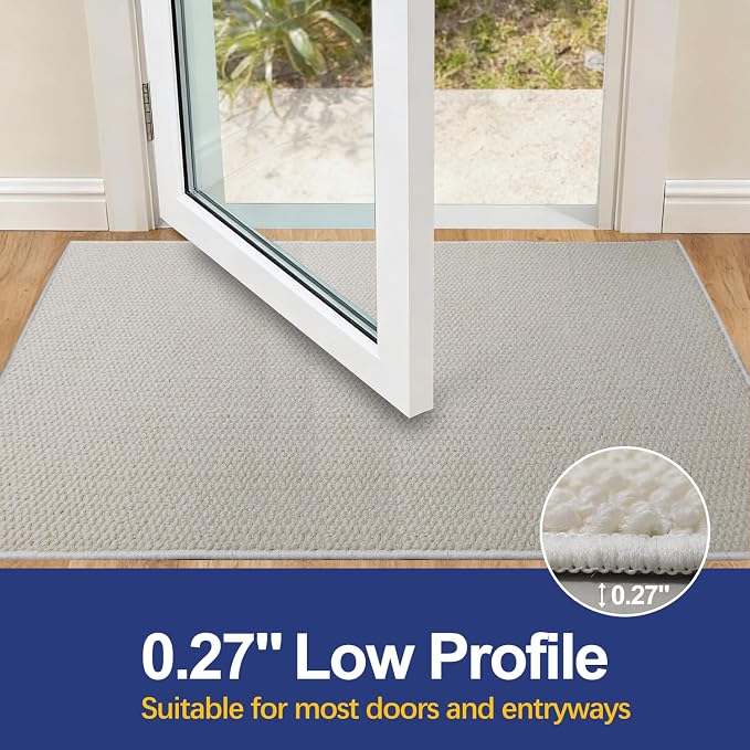 Dirt Trapping Door Mat 20x32, 3D Scarping Surface Doormat - Image 3