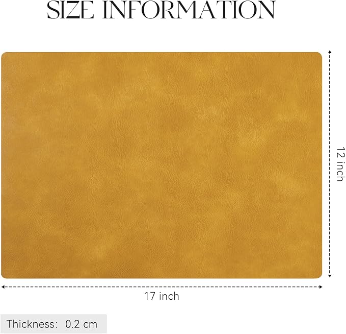 MOSAYT Vinyl Placemats Set of 12-12 X 17 Inch - Image 7