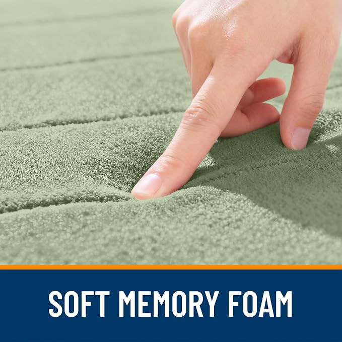 OLANLY Memory Foam Bath Mat 44x32, Super Soft Absorbent Bathroom Rugs, Quick Dry - Image 5