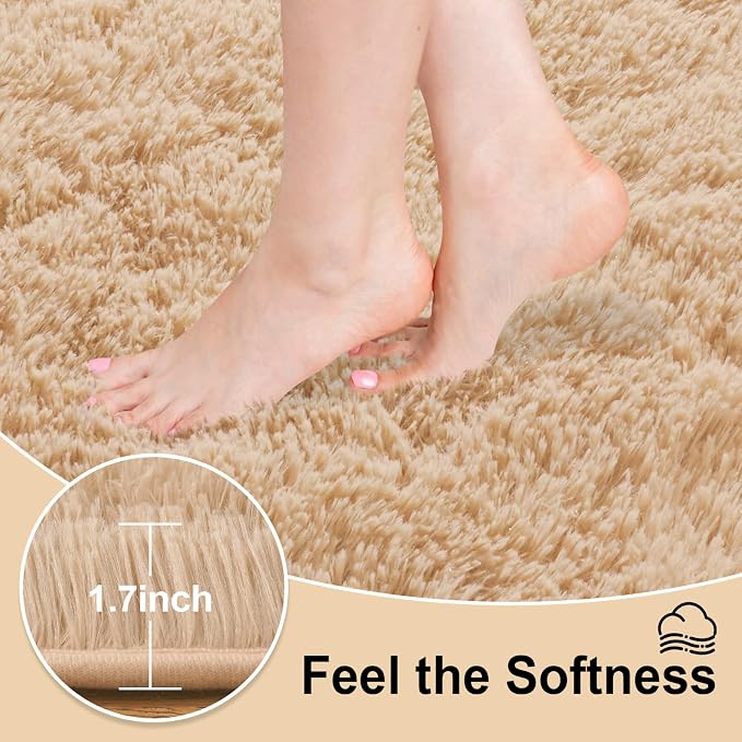Mugorn 8x10 Area Rugs for Living Room, Large Fluffy Rugs for Bedroom, Soft - Image 2
