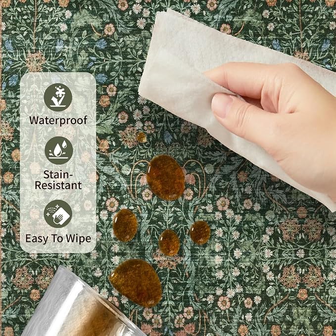Rugxara 6x9 Area Rugs for Living Room Bedroom, Large Washable Rug, Non Slip & - Image 9