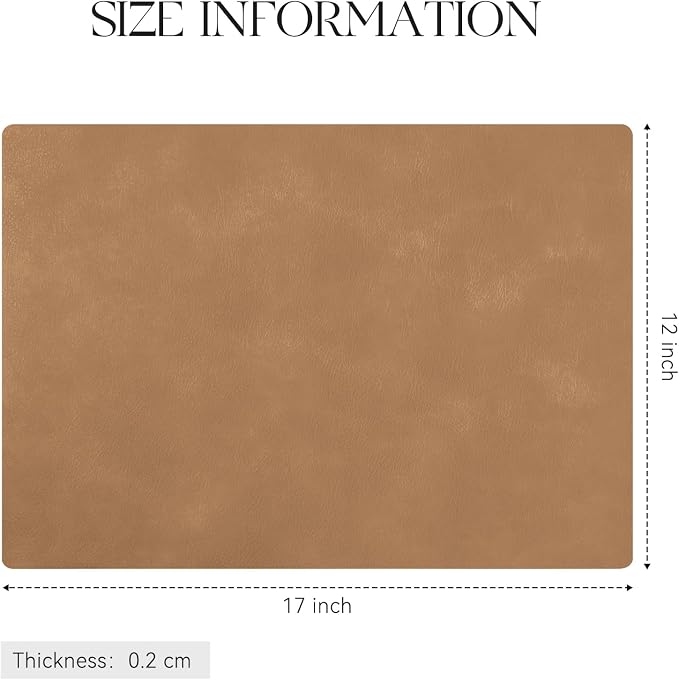 MOSAYT Vinyl Placemats Set of 8-12 X 17 Inch - Image 7
