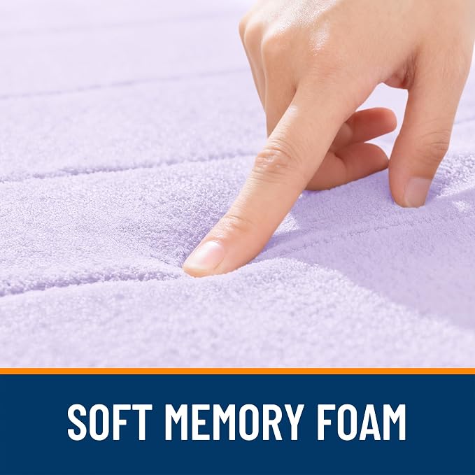 OLANLY Memory Foam Bath Mat 36x24, Super Soft Absorbent Bathroom Rugs, Quick Dry - Image 5