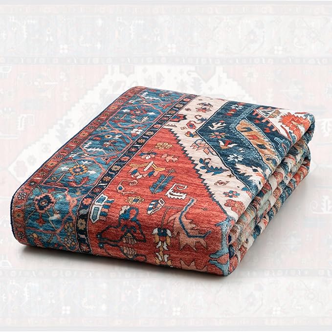 SERISSA 7x10 Area Rugs for Living Room, Large Washable Non-Slip Boho Rug - Image 7