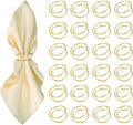 Gold Napkin Rings-24 PCS Metal Spiral Napkin Rings | Napkin Holders Buckles by FORESRUM