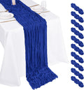 10 Pack Royal Blue Cheesecloth Table Runner 17x108 Inch Boho Gauze Cheese Cloth by Unknown