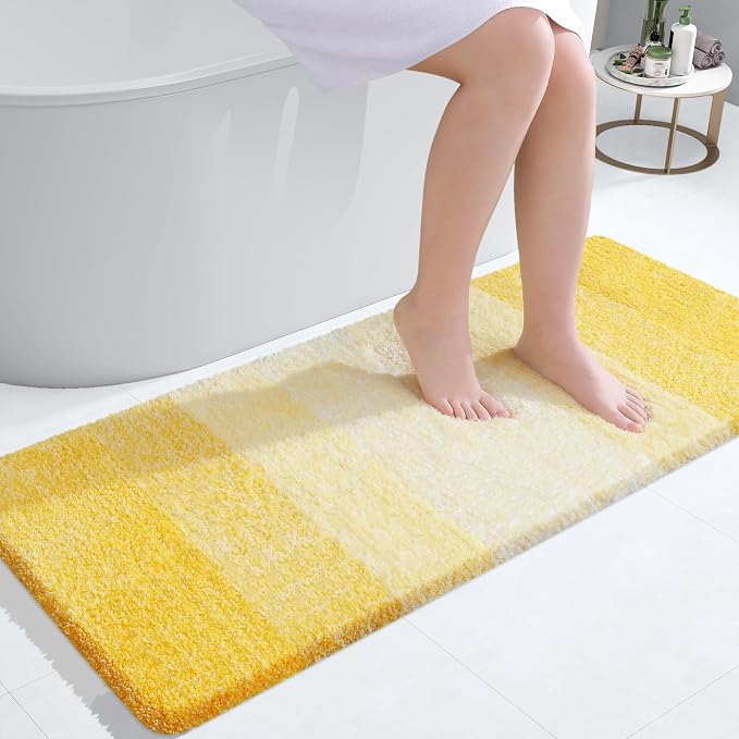 OLANLY Bathroom Runner Rugs Mat 47x24, Extra Soft Absorbent Microfiber Bath Rugs by OLANLY