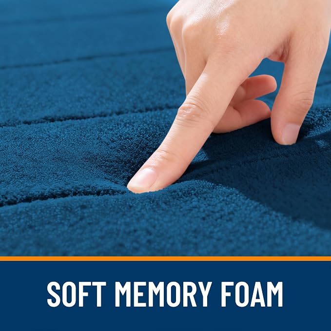 OLANLY Memory Foam Long Bathroom Rugs Runner 47x17, Super Soft Absorbent Bath - Image 5
