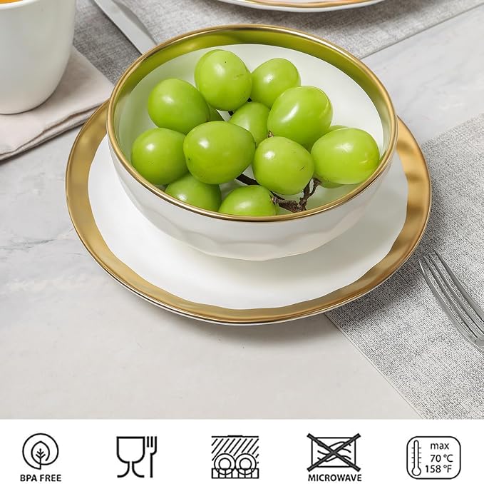vicrays Ceramic Salad Bowls Set - Image 3