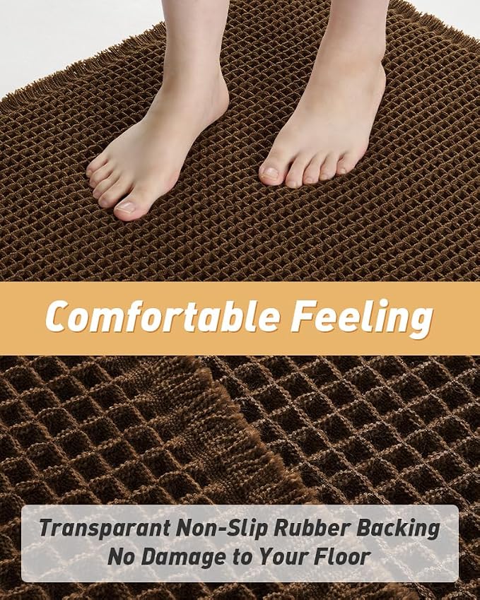 Upgraded Waffle Runner Rug Super Absorbent Non Slip Bath Mats - Image 2