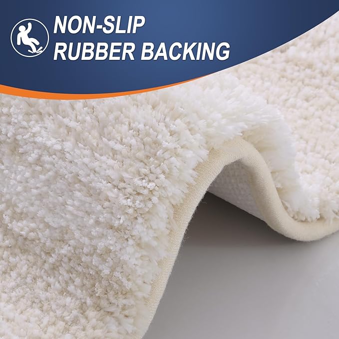 OLANLY Large Bathroom Rugs Mat 45x27, Extra Soft Absorbent Microfiber Bath Rugs - Image 5