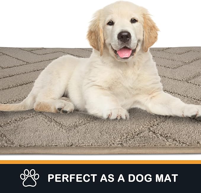 PURRUGS Dirt Trapping Door Mat 34" x 59", Non-Slip Machine Washable Entry Rug - Image 6