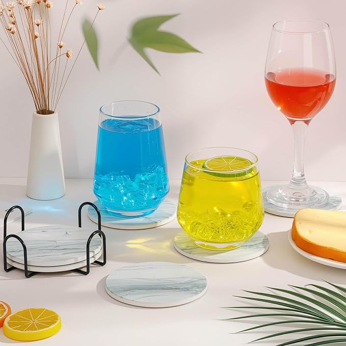 Acejoz Drink Coasters with Holder - Image 2