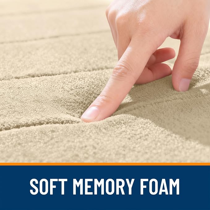 OLANLY Memory Foam Long Bathroom Rugs Runner 47x17, Super Soft Absorbent Bath - Image 5