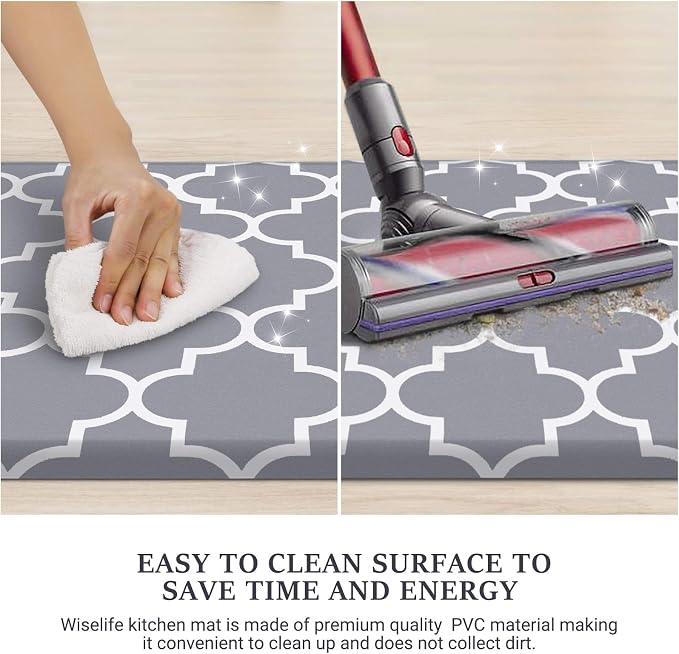 WISELIFE Kitchen Mat Cushioned Anti-Fatigue Rug, 17.3"x 39", Non Slip - Image 5