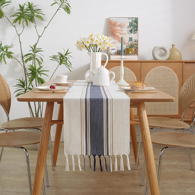 Blue Table Runner 60 Inches Long - Image 3