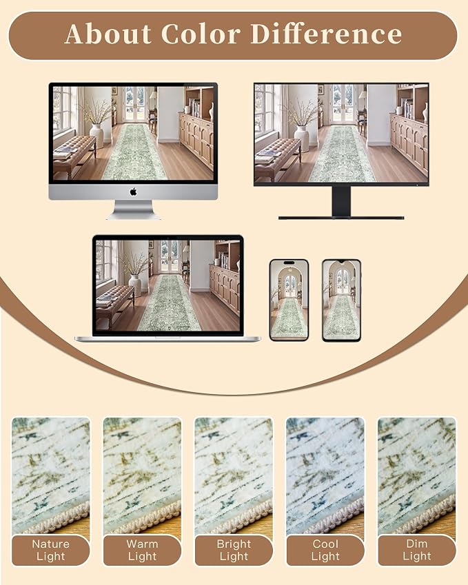 Madane Washable Runner Rug - Image 9