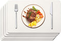 Maxpearl Faux Leather Placemats Set of 6 by Maxpearl