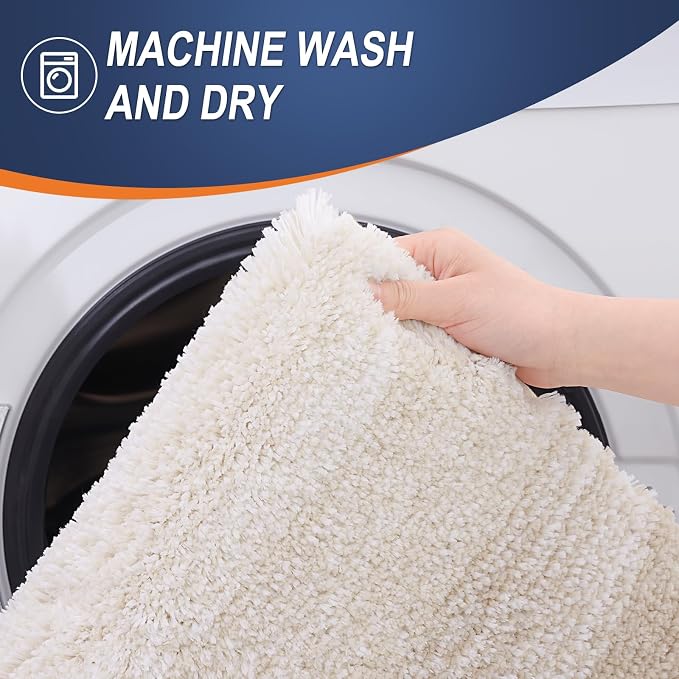 OLANLY Large Bathroom Rugs Mat 44x32, Extra Soft Absorbent Microfiber Bath Rugs - Image 6