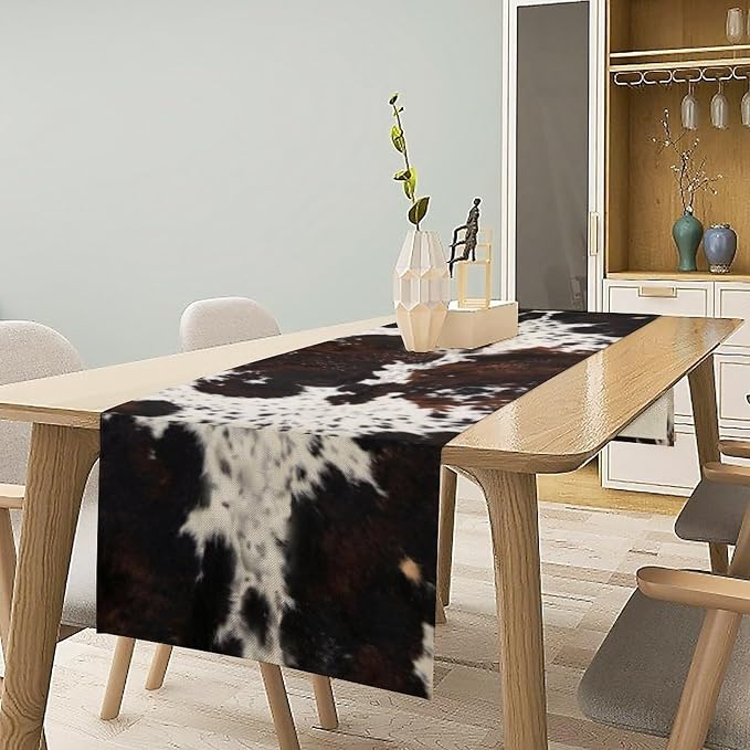 Cow Print Table Runner, 13x120 in - Image 2