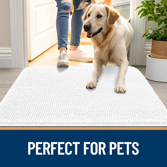 OLANLY Dog Door Mat for Muddy Paws 70x24, Absorbs Moisture and Dirt, Absorbent - Image 6