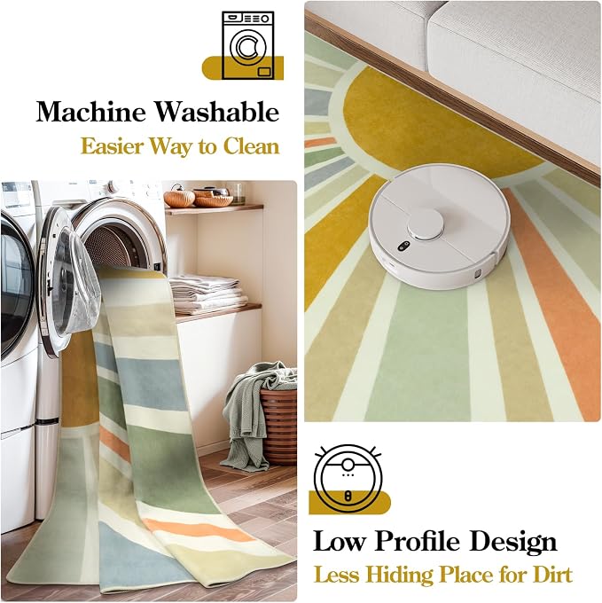 STARUIA Boho Machine Washable 6x9 Area Rugs - Image 4