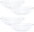 PLASTICPRO Disposable 64 ounce Square Serving Bowls, Party Snack or Salad Bowl by PLASTICPRO