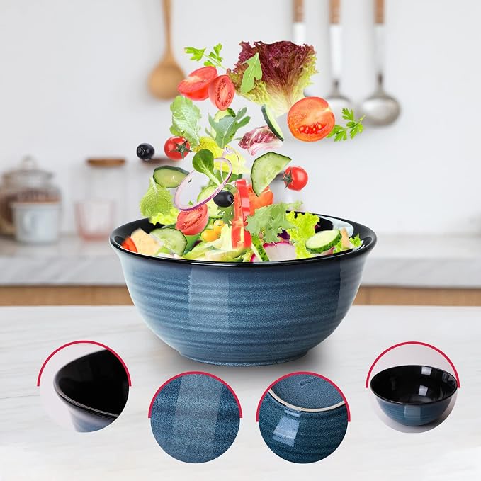 HASENSE Ceramic Mixing Bowls Set - Image 4
