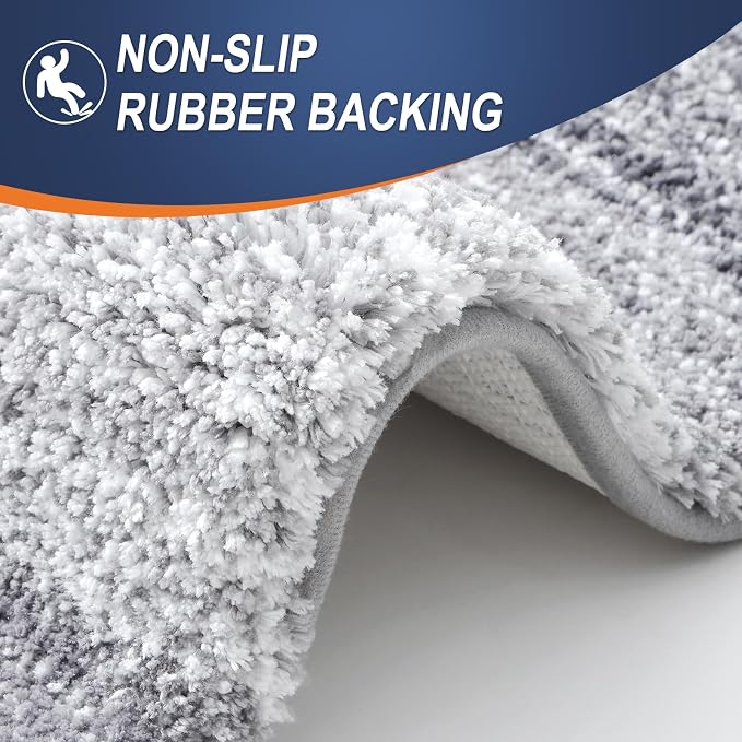 OLANLY Bathroom Runner Rugs Mat 44x24, Extra Soft Absorbent Microfiber Bath Rugs - Image 4